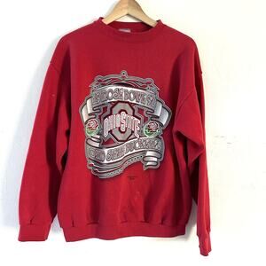 VTG Logo‎ 7 Ohio State Buckeyes 1997 Rose Bowl Red Sweatshirt Adult Size Large